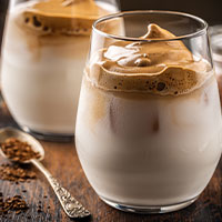 vaso de café Dalgona